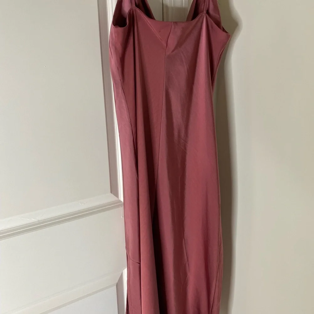 Rue 21 Satin Rose Gold Cowl Neck Dress - Picture 6 of 6